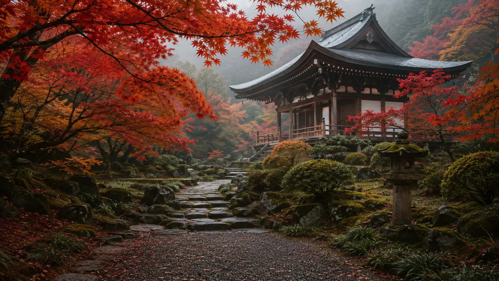 Autumn scenery in Kyoto